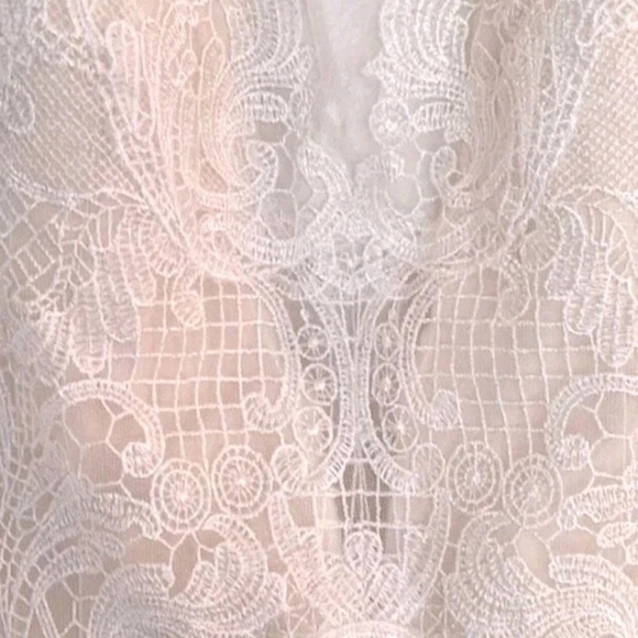 Watters Brides Beige Strap Sleeveless Women's Wedding Dress Size 10 - Picture 10 of 12